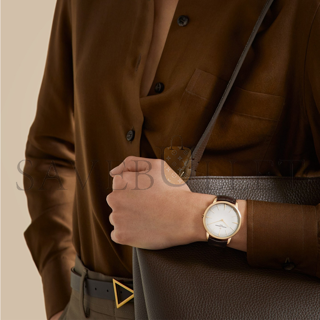 vacheron Co*sta*t*n patrimony manual-winding 40 mm pink gold watch 81180/000r-9159